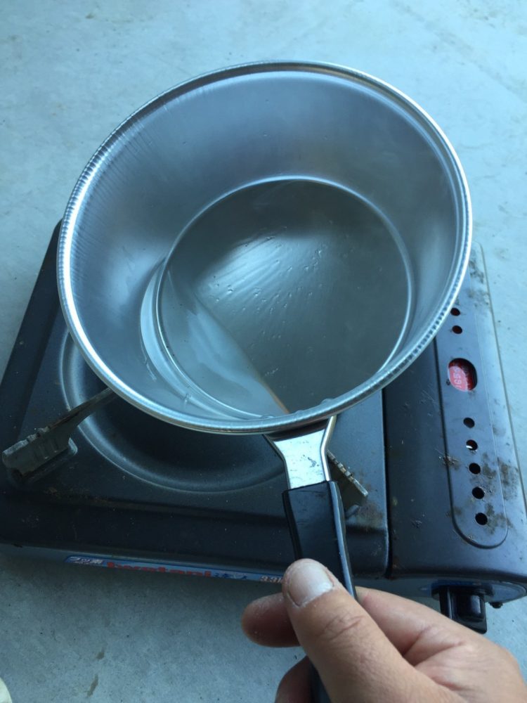 深蒸し茶キャンドル_ローソク溶かし